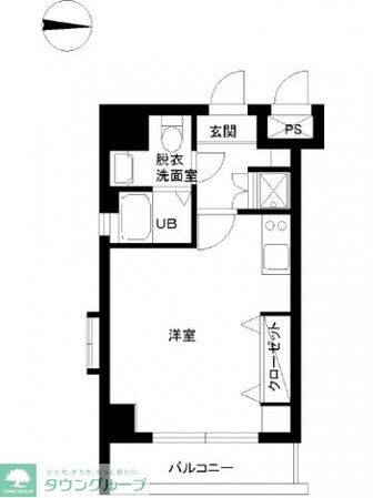 スカイコート両国壱番館の物件間取画像